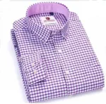 Men's Full Sleeve Formal Check Shirt, Pure Cotton, 4 Colours