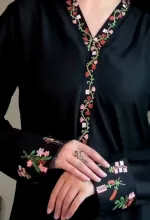 Cherry Two Piece with All-Over Embroidery, Sizes L to XXL