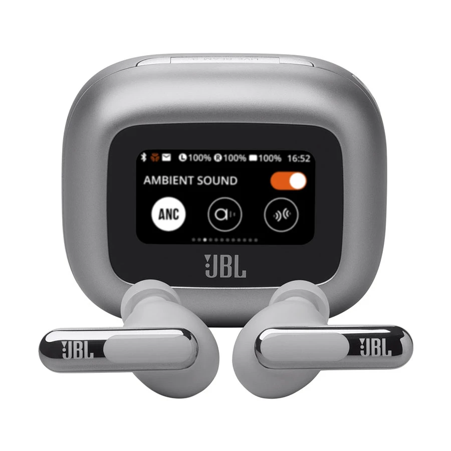 JBL Live Beam 3 ANC TWS Silver Bluetooth Earbuds
