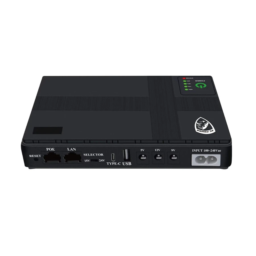 PC Power PCMU1018C 10400mAh Mini DC UPS with Type-C and PoE