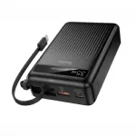 Hoco MMJ-04 20000mAh 35W PD পাওয়ার ব্যাংক, বিল্ট-ইন Type-C ক্যাবল ও LED ডিসপ্লে