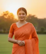 Cotton Screen Print Saree with Running Blouse, 12.5 Haath