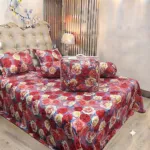 Comforter Bedding Set with Bolster Cover and Bag, Pure Twill Cotton