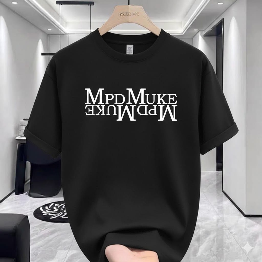 Men's Cotton-Spandex Drop Shoulder T-Shirt, Length 27 to 30 Inch