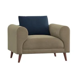 Regal Tokyo কাঠের সিঙ্গেল সোফা SSC-368-3-1-20 (Fabric-2161+2166)