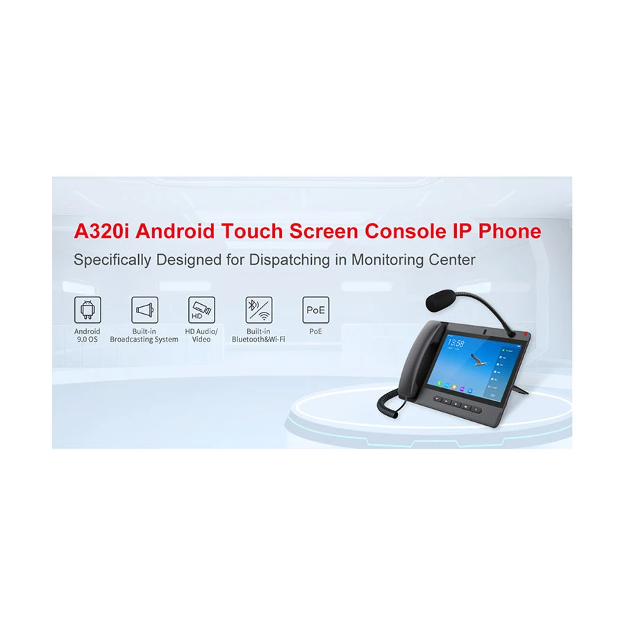 Fanvil A320i 20-SIP PoE Wi-Fi Touch Screen Android Video IP Phone