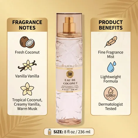 Bath & Body Works Eau de Coconut ফাইন ফ্র্যাগরেন্স মিস্ট 236ml