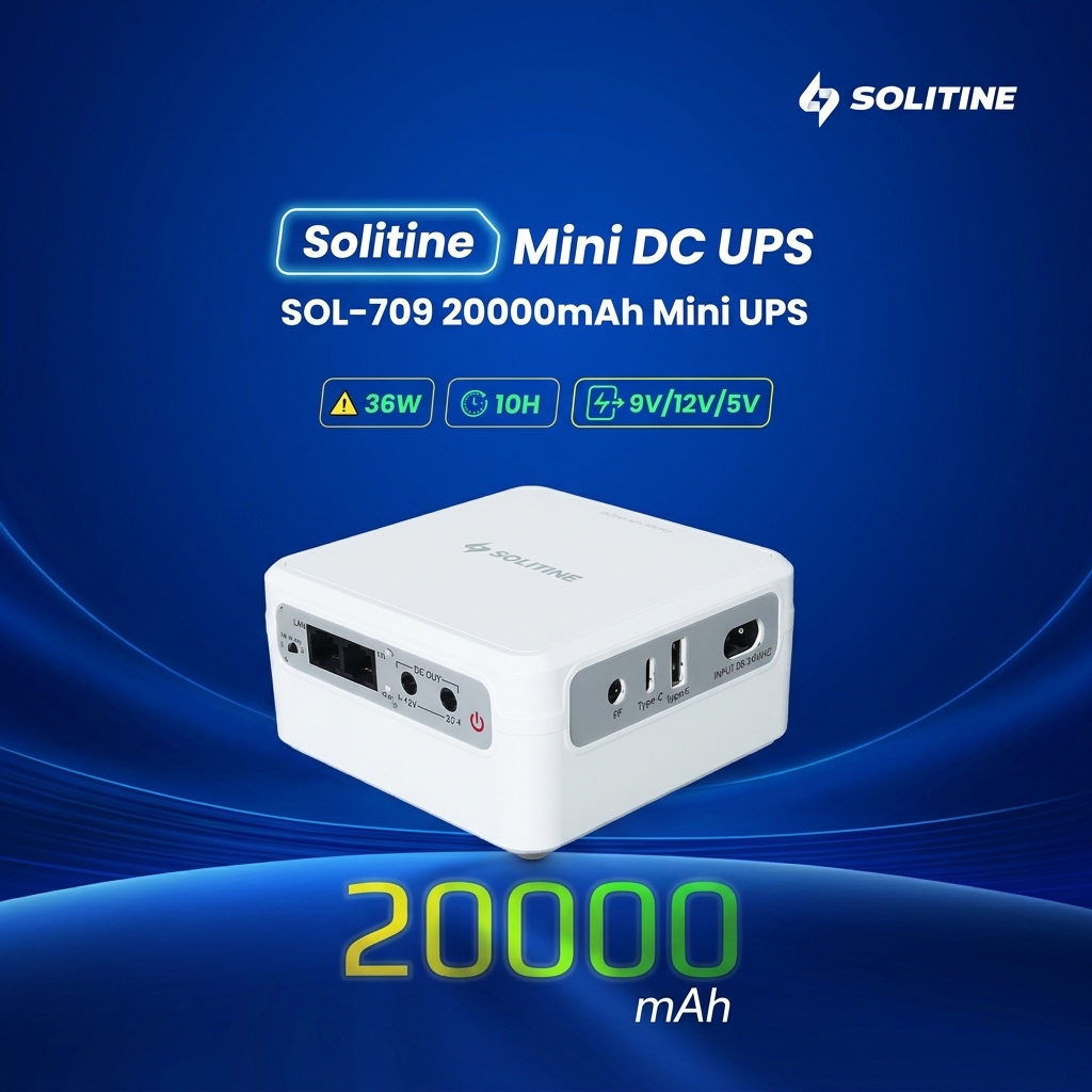 Solitine SOL-709 20000mAh Premium Mini DC UPS