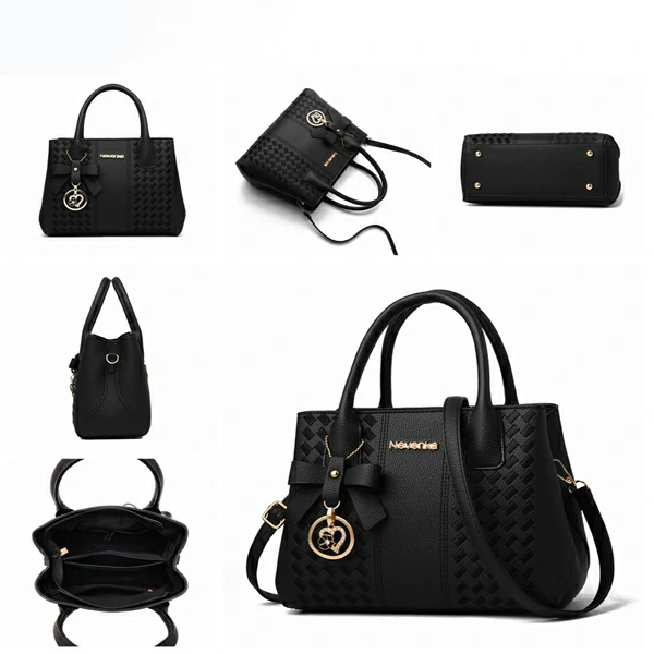 Ladies Luxury Design Shoulder Bag & Handbag-Black