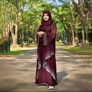 স্টোন বোরকা (হিজাবসহ)