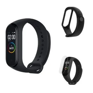 Xiaomi Mi Band 4 XMSH07HM টাচ ব্লুটুথ স্মার্ট ওয়াচ, কালো (চাইনিজ ভার্সন)