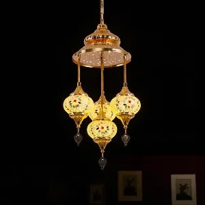 Qulik মডার্ন টার্কিশ স্টাইল শ্যান্ডেলিয়ার সিলিং লাইট