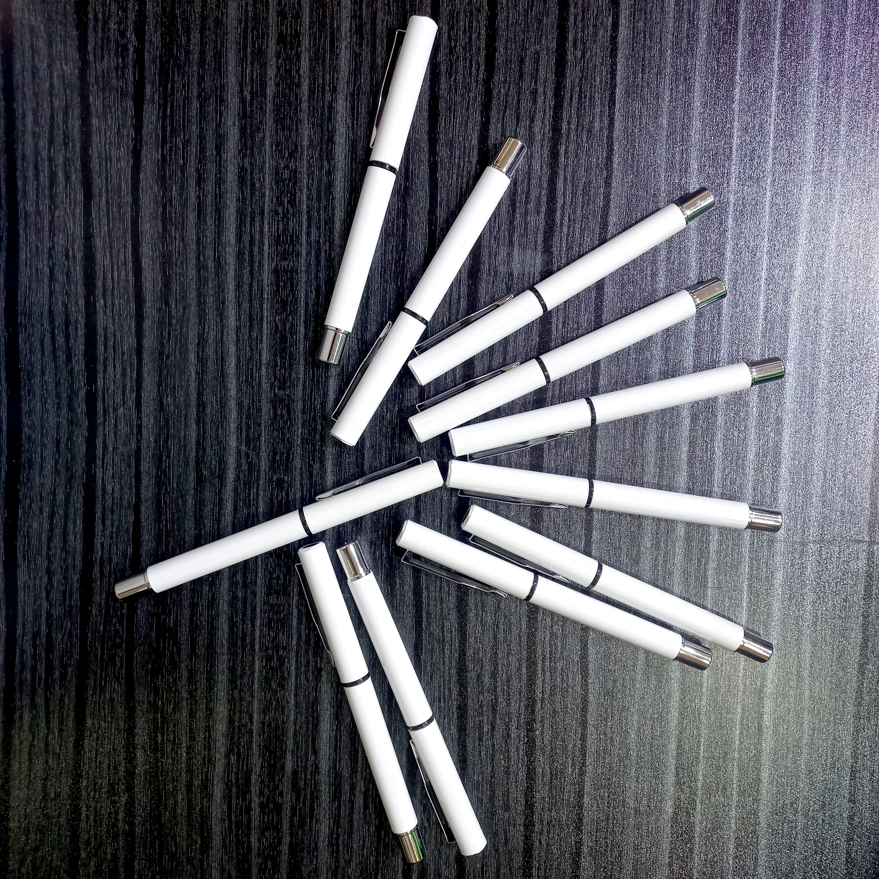 Customize Parker Pen with Silver Clip UV Print 40 Pcs Pack