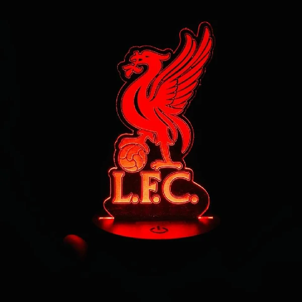 GearUP অ্যাক্রিলিক মাল্টিকালার নাইট ল্যাম্প (Liverpool F.C.) Black