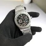 Hublot মেকানিক্যাল ওয়াটার রেজিস্ট্যান্ট স্টেইনলেস স্টিল ঘড়ি