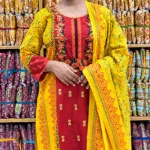 পূজা স্পেশাল কটন থ্রি-পিস