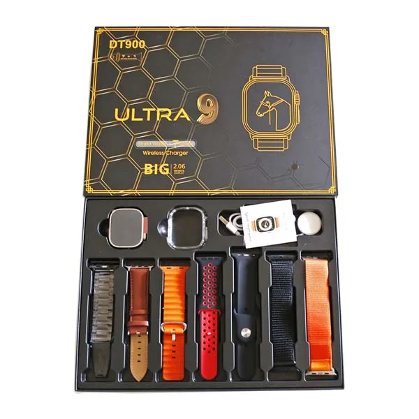 FS Mart_ DT 900 Ultra স্মার্টওয়াচ 7 টি ফ্রি স্ট্র্যাপসহ (7 ইন 1 স্মার্টওয়াচ)