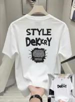 Men's Drop Shoulder DTF Print Tee, Cotton-Spandex, Sizes M to XXL