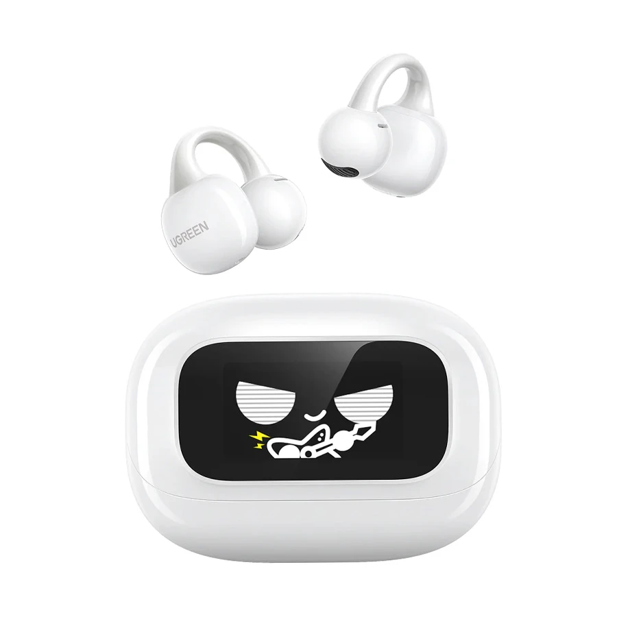 UGREEN ClipBuds Magic WS208 White Open-Ear Earbuds with Touchscreen