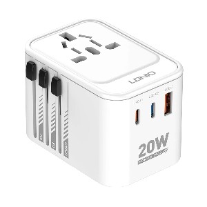Ldnio Z9 20W GaN USB & ডুয়াল USB-C ইউনিভার্সাল ট্র্যাভেল চার্জার