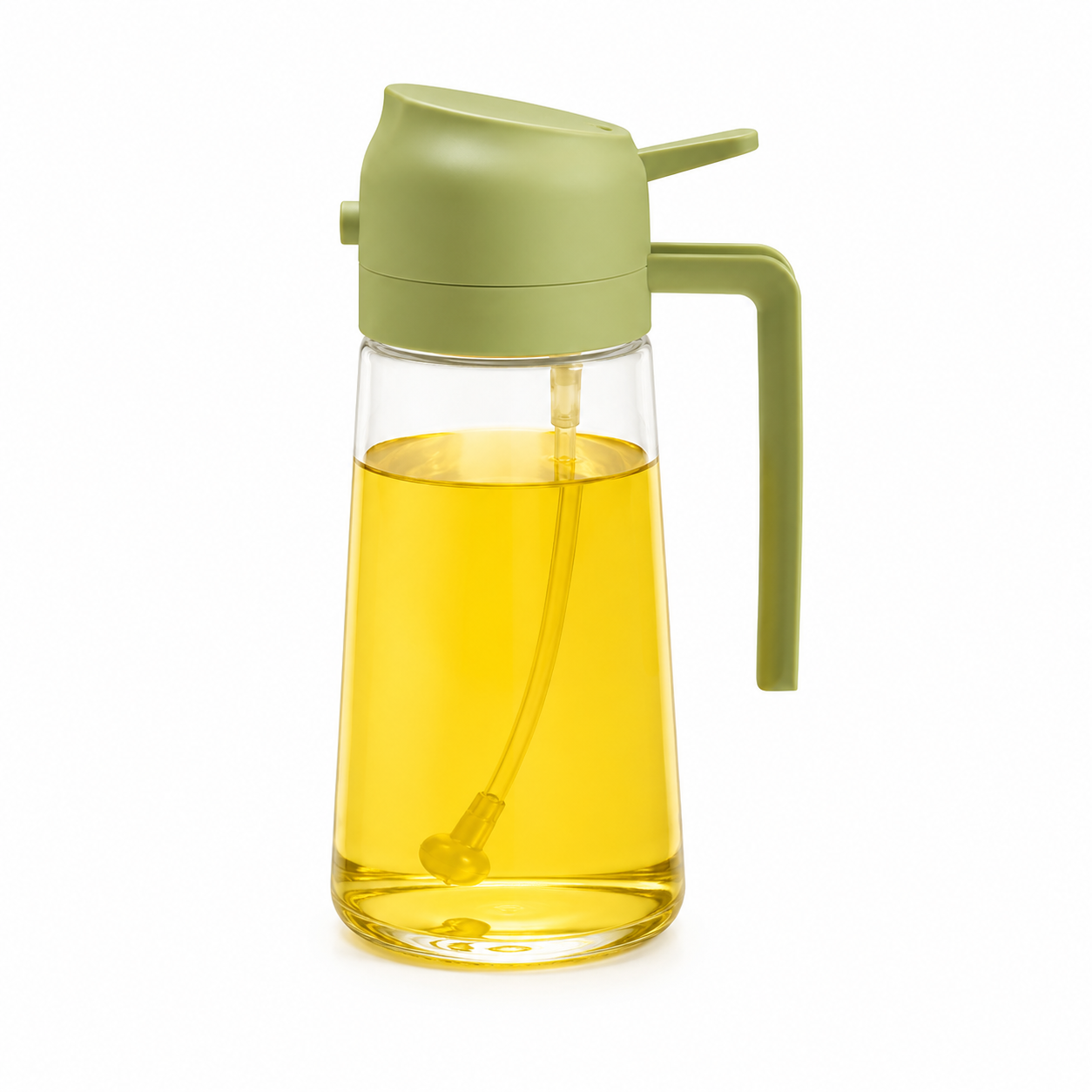 2-ইন-1 স্প্রে ও ঢালার গ্লাস অয়েল বোতল (450ml/600ml)