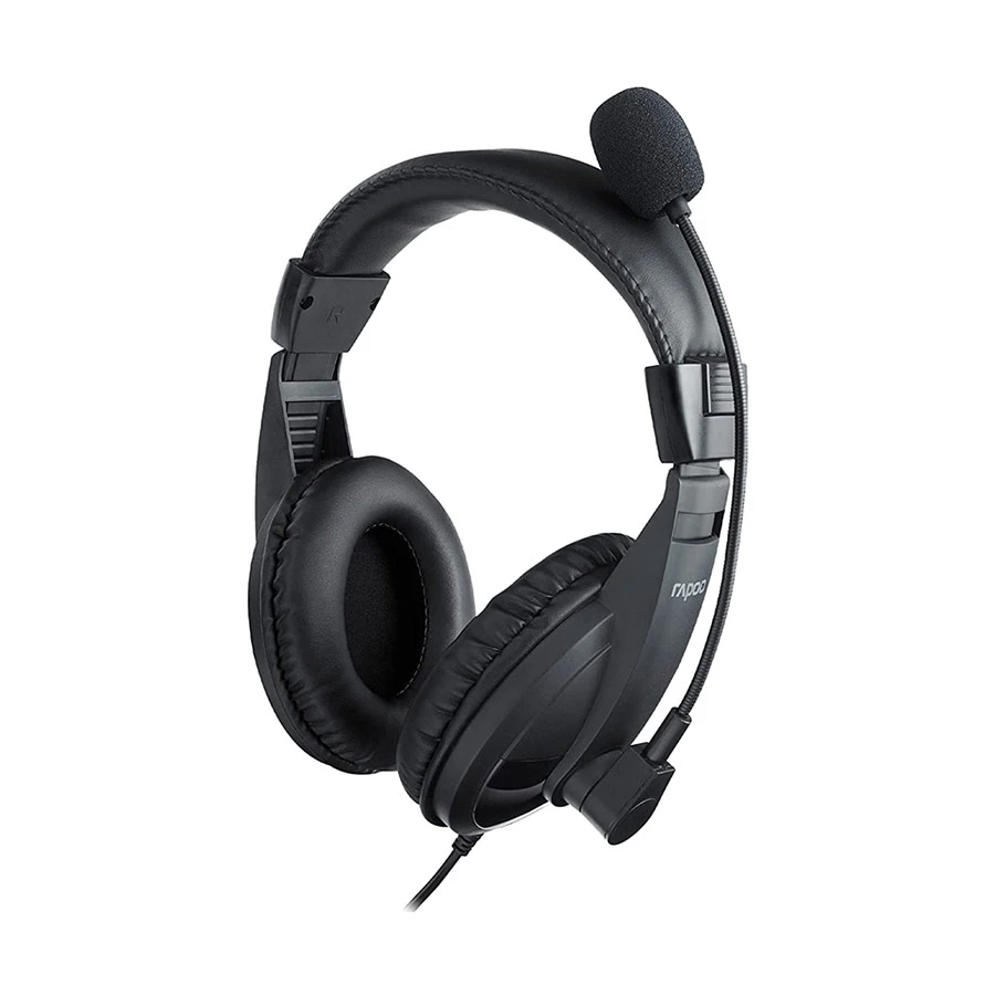 Rapoo H150S Wired Black USB Stereo Headphone