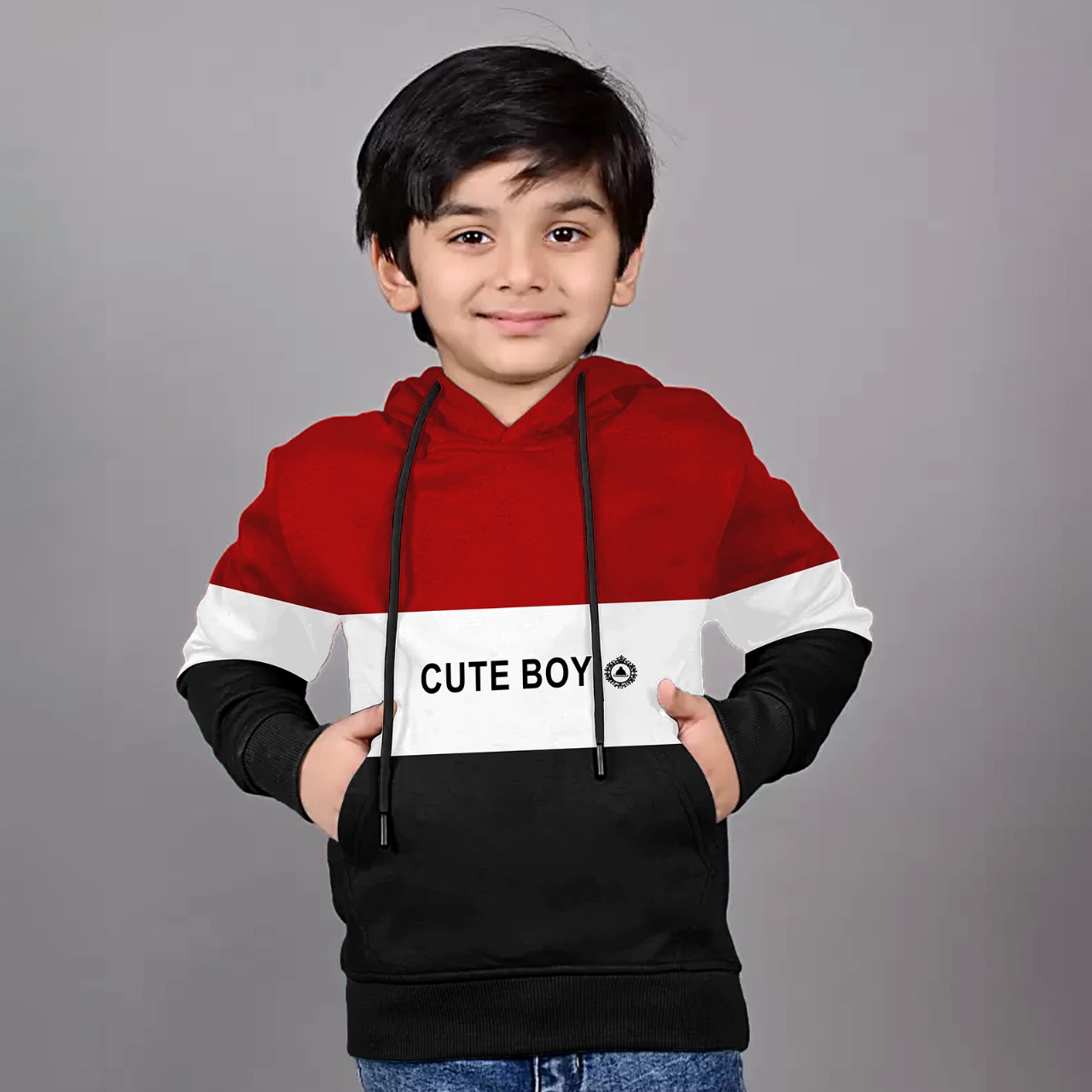 বাচ্চাদের ক্যাজুয়াল হুডি – কটন ও ফ্লিস