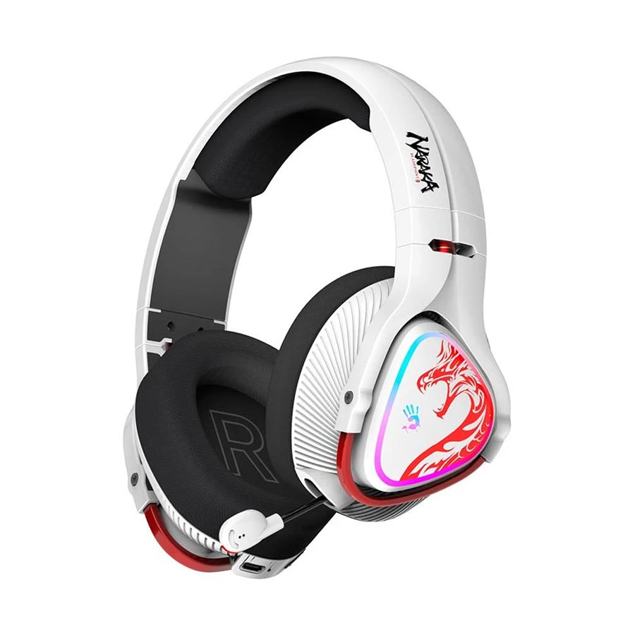 A4Tech Bloody MR720 NARAKA Tri-Mode Wireless Gaming Headphone White