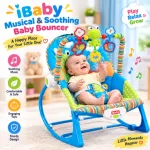iBaby মিউজিক্যাল বেবি বাউন্সার – 2-in-1 রকিং সিট ও টডলার চেয়ার