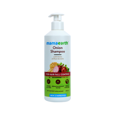 Mamaearth Onion Shampoo for Hair Fall Control 250ml (India)