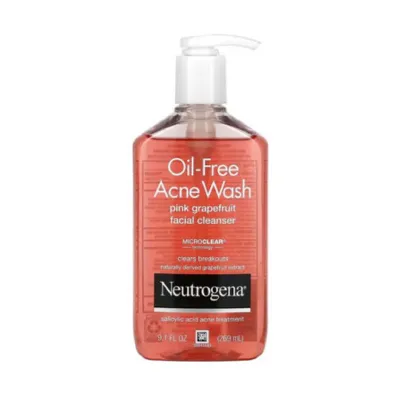 Neutrogena Oil-Free Acne Wash পিংক গ্রেপফ্রুট ফেসিয়াল ক্লেনজার 269ml