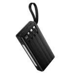 Hoco J155 Shine 20000mAh পাওয়ার ব্যাংক, 22.5W ও PD 20W, 4টি বিল্ট-ইন ক্যাবল