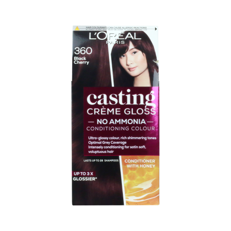 L'Oreal Casting Creme Gloss অ্যামোনিয়া-মুক্ত হেয়ার কালার - 360 Black Cherry