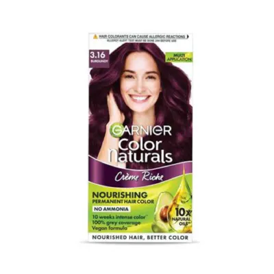 Garnier Color Naturals Creme Riche পার্মানেন্ট হেয়ার কালার 3.16 Burgundy 35ml+30g