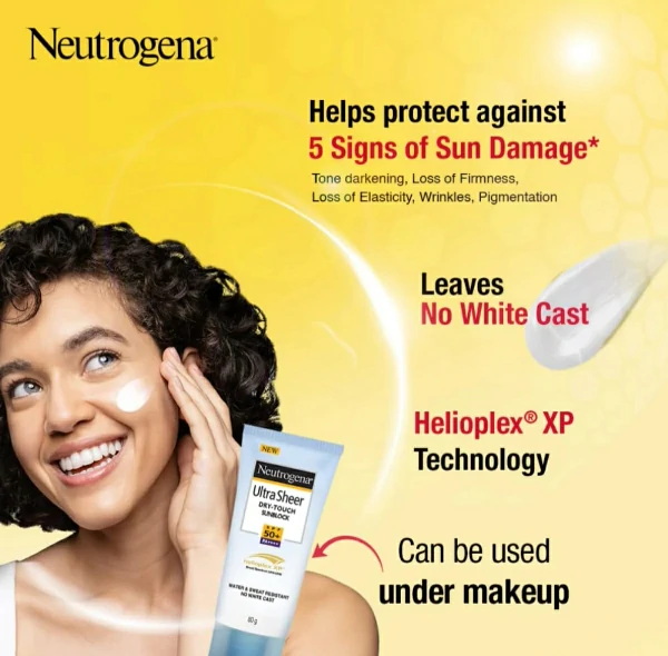 Neutrogena Ultra Sheer ড্রাই-টাচ সানব্লক SPF50+ (80gm)