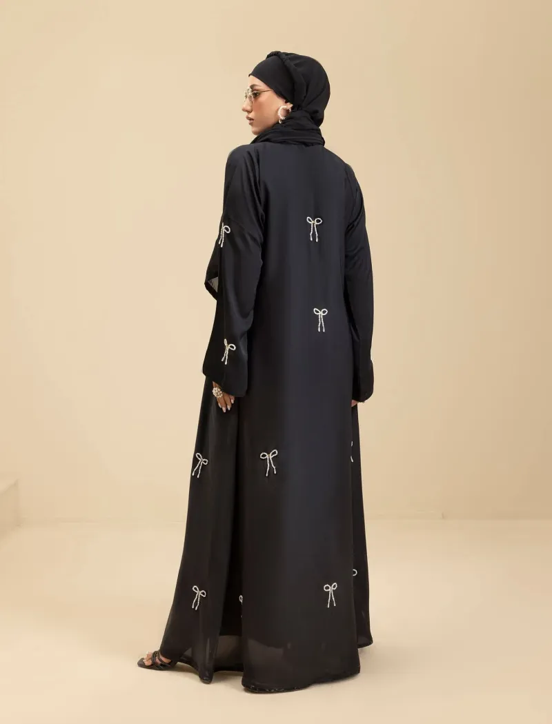 Arabian Gown Borka with Hijab and Embroidery, 6 Colours