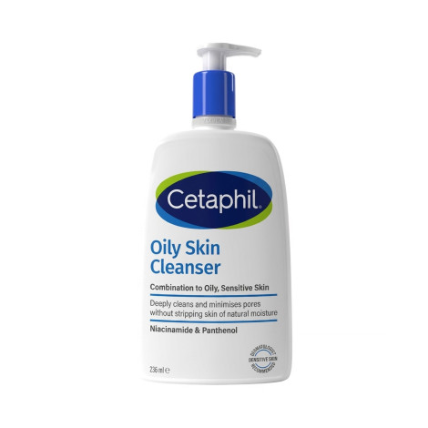 Cetaphil Oily Skin Cleanser, কম্বিনেশন থেকে তৈলাক্ত ও সংবেদনশীল ত্বকের জন্য 236ml