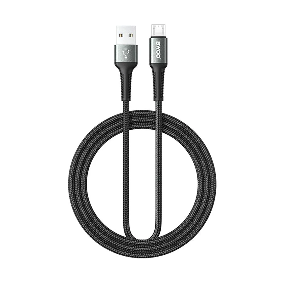 Bwoo BO-X288V-2M USB to Micro USB Charging & Data Cable 2 Meter Black