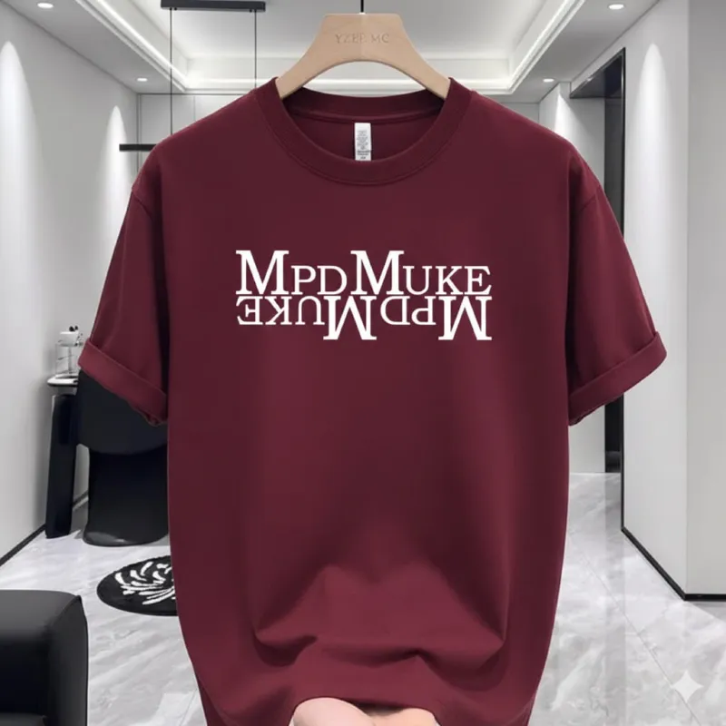 Men's Cotton-Spandex Drop Shoulder T-Shirt, Length 27 to 30 Inch