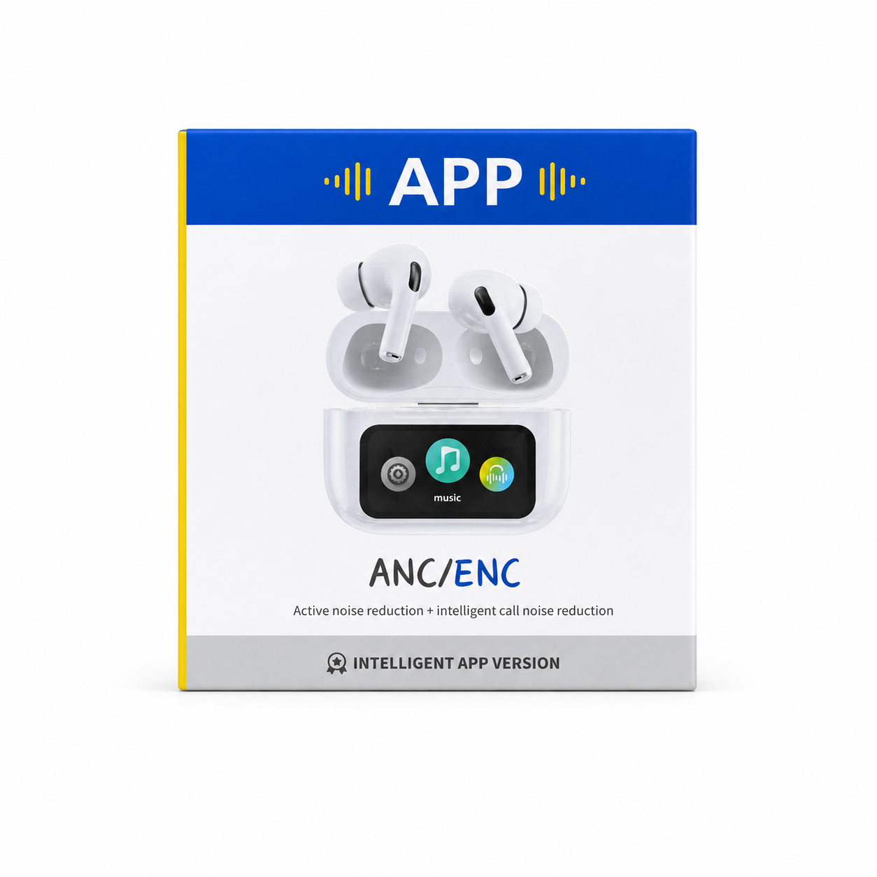 A9 Pro TWS ইয়ারবাডস – টাচ স্ক্রিন ডিসপ্লে, ANC ও ENC