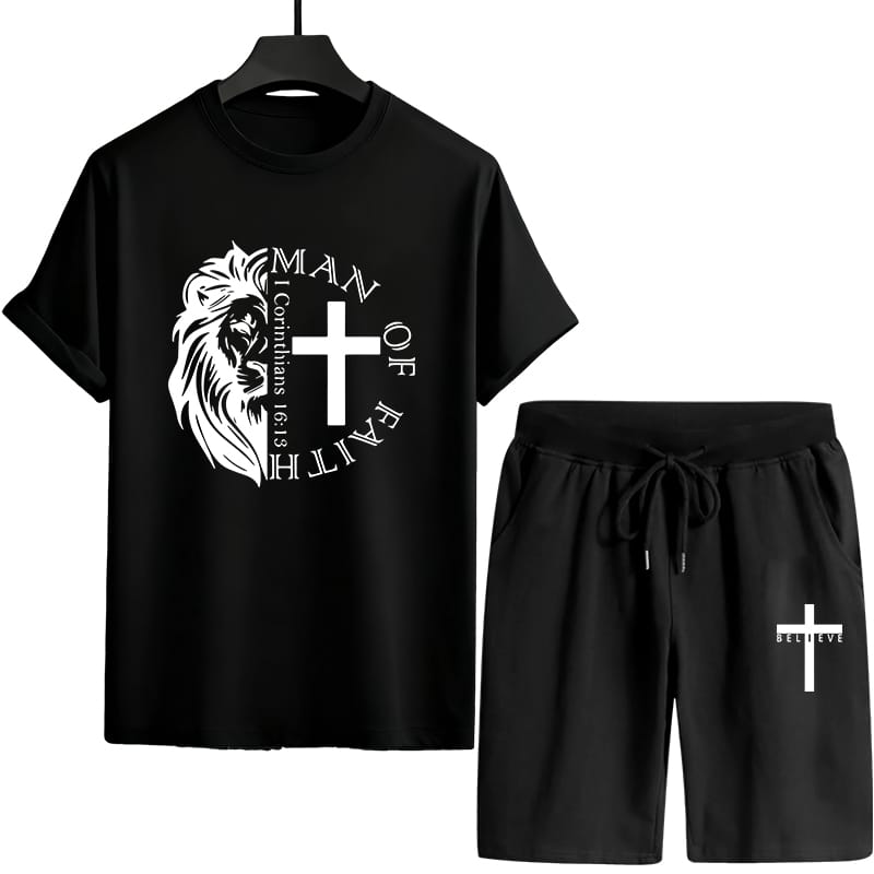 Men's Mesh T-Shirt and Short Pant Combo, 160 GSM, Chest 38 to 42