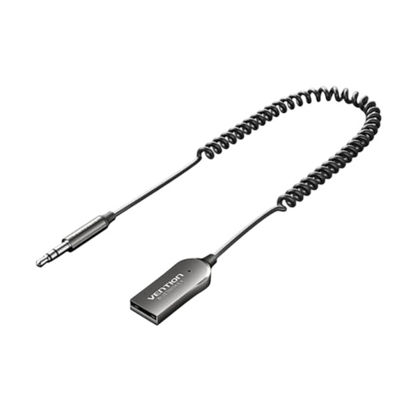 ভেনশন NAIHG ব্লুটুথ ৫.৪ অক্স উইথ USB ব্লুটুথ অডিও রিসিভার ফর কার, ১.৫ মিটার, ধূসর