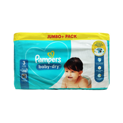 Pampers Baby Dry প্যান্ট ডায়াপার সাইজ 3, 6-10 kg, 98 পিস জাম্বো প্যাক