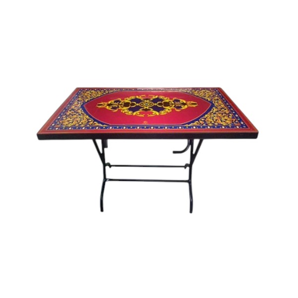 RFL Deco Classic 4 সিটের ডাইনিং টেবিল S/L Print স্টোন ব্ল্যাক
