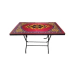 RFL Deco Classic 4 সিটের ডাইনিং টেবিল S/L Print স্টোন ব্ল্যাক