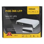 SKE POE-36E-LFP মিনি DC UPS 20,000mAh 36W, লিথিয়াম আয়রন ফসফেট ব্যাটারি