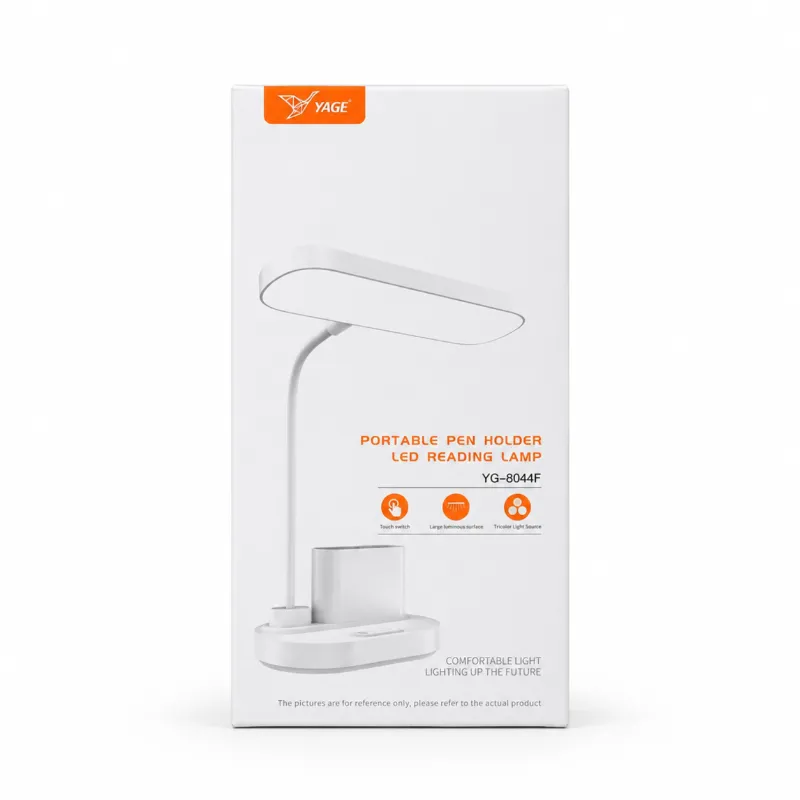 YAGE YG-8044F পোর্টেবল পেন হোল্ডার LED রিডিং ল্যাম্প