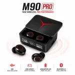M90 Pro TWS ট্রু ওয়্যারলেস ইয়ারবাডস – Bluetooth 5.3, ENC ও 1200mAh পাওয়ার ব্যাংক চার্জিং কেস