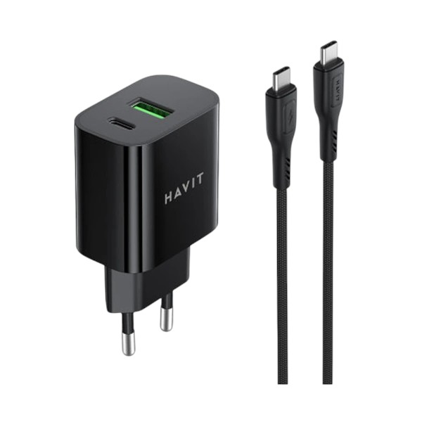 Havit ST926 ইউএসবি ও ইউএসবি-সি 20W চার্জার