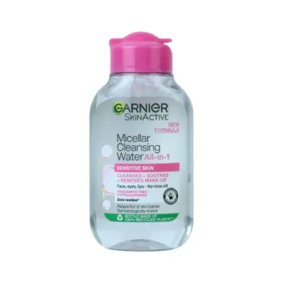 Garnier মাইসেলার ক্লেনজিং ওয়াটার অল ইন 1, সংবেদনশীল ত্বকের জন্য 100ml